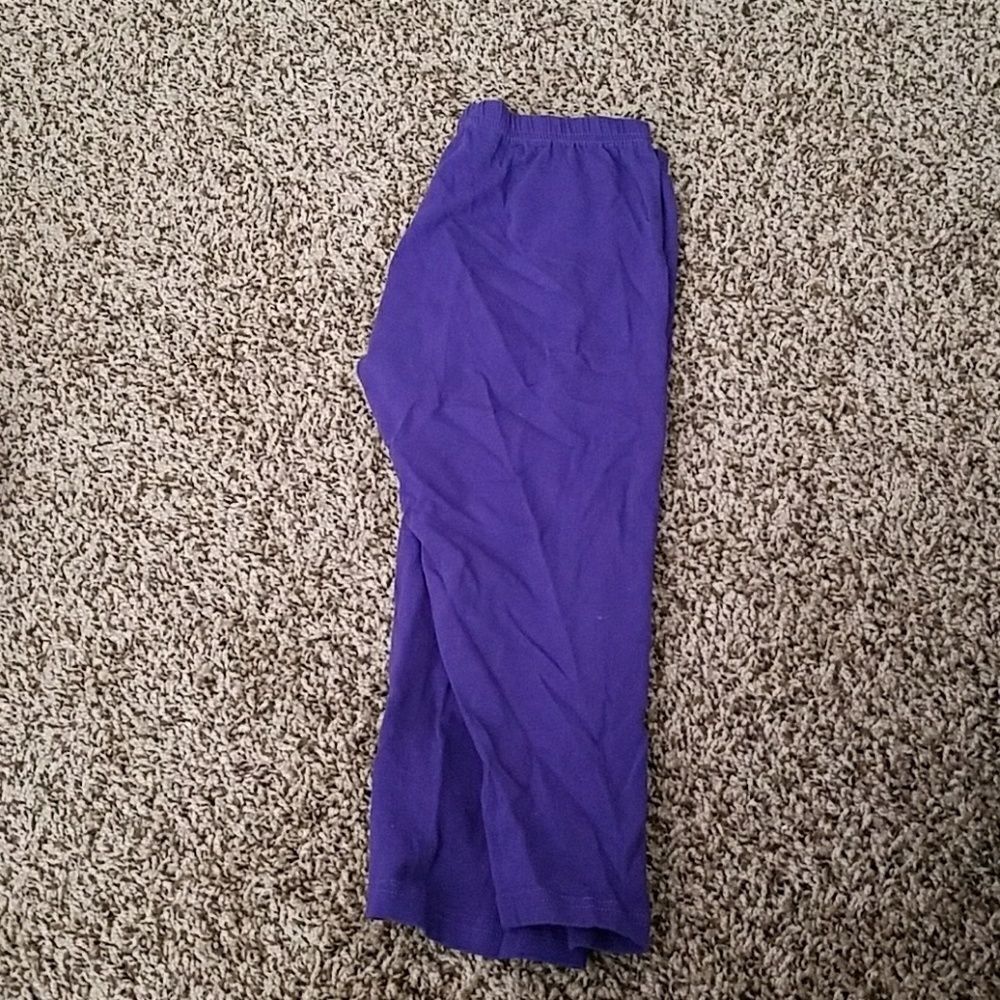 Forever 21 Purple Capri Length Leggings Size Small S Stretch Activewear Pants